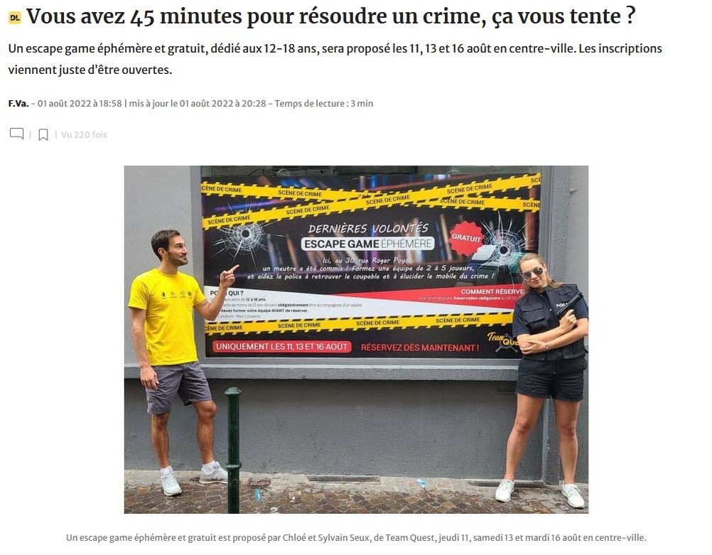 Article du 1er aout 2022
